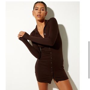 NWT Motel Rocks Chocolate Luiza Dress